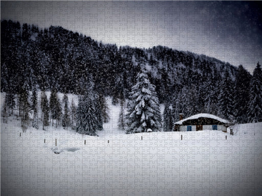 Wintermärchen HEMMERSUPPENALM VIII (schwarz) - CALVENDO Foto-Puzzle - calvendoverlag 29.99