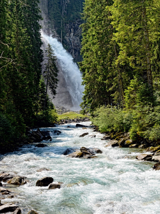 Krimmler Ache mit unterem Wasserfall - CALVENDO Foto-Puzzle - calvendoverlag 29.99