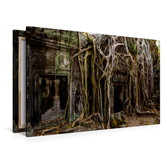 Toile textile premium Toile textile premium 120 cm x 80 cm paysage Ta Prohm 