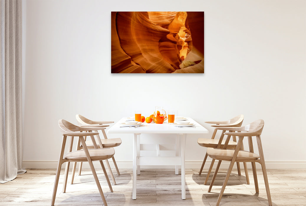 Premium Textil-Leinwand Premium Textil-Leinwand 120 cm x 80 cm quer Antelope Canyon