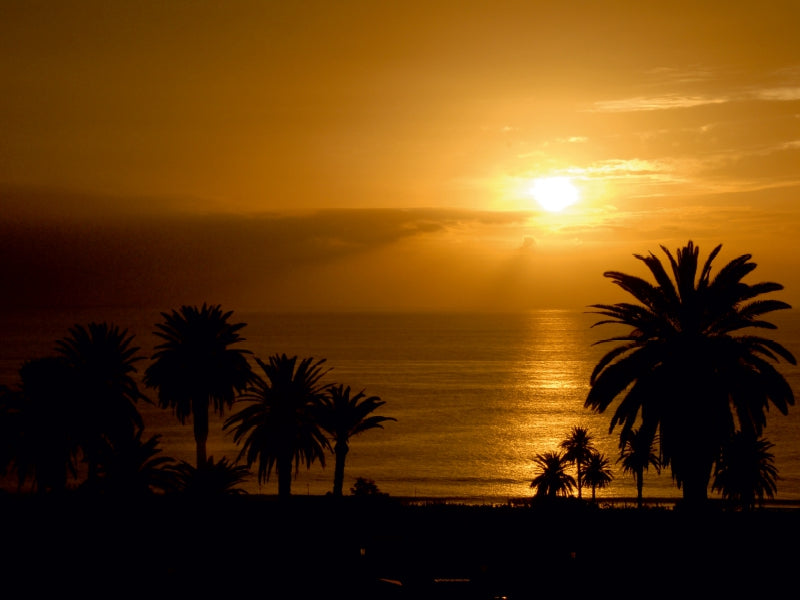 Der Tag klingt aus - Sonnenuntergang im Valle Gran Rey - La Gomera - CALVENDO Foto-Puzzle - calvendoverlag 29.99