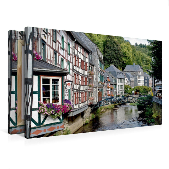 Toile textile haut de gamme Toile textile haut de gamme 75 cm x 50 cm paysage Monschau 