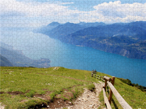 Blick vom Monte Baldo auf den Gardasee - CALVENDO Foto-Puzzle - calvendoverlag 29.99