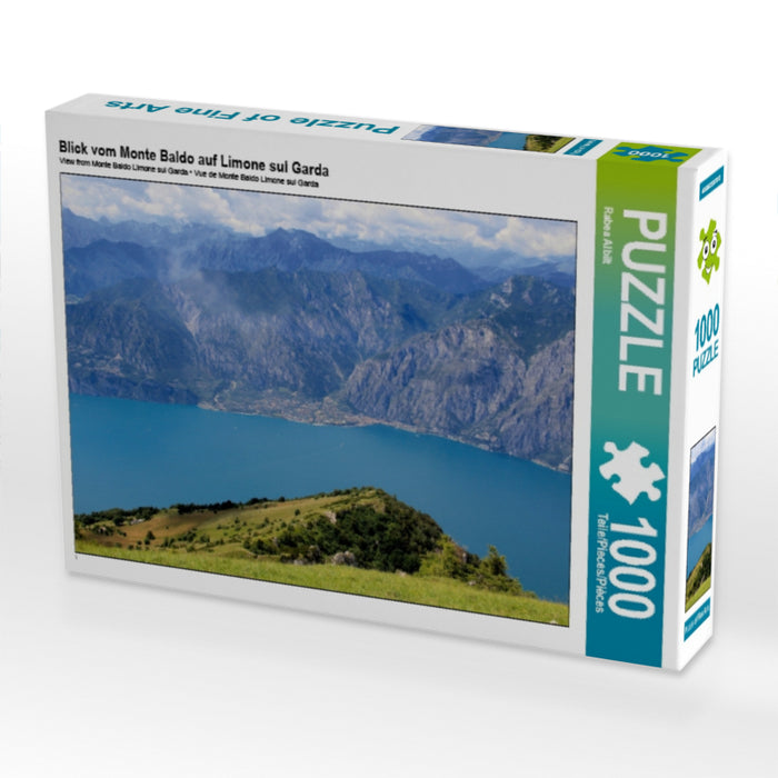 Blick vom Monte Baldo auf Limone sul Garda - CALVENDO Foto-Puzzle - calvendoverlag 29.99