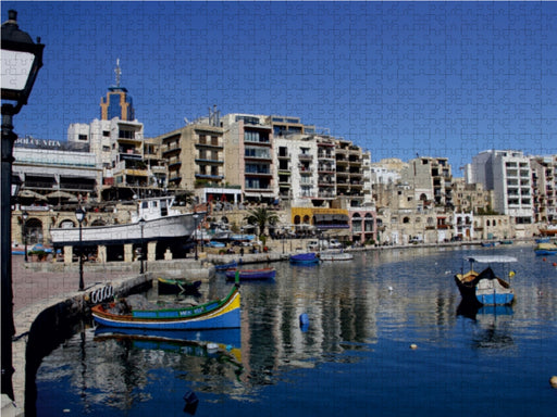 Spinola Bay, St. Julians - CALVENDO Foto-Puzzle - calvendoverlag 29.99