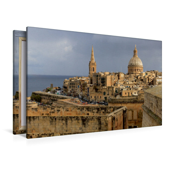 Premium Textil-Leinwand Premium Textil-Leinwand 120 cm x 80 cm quer Ein Motiv aus dem Kalender Malta - Juwel im Mittelmeer