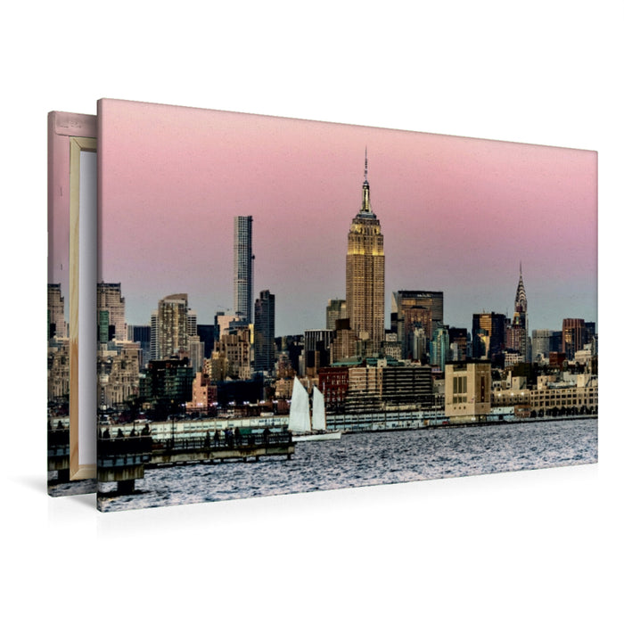 Premium Textil-Leinwand Premium Textil-Leinwand 120 cm x 80 cm quer New York Midtown Manhattan