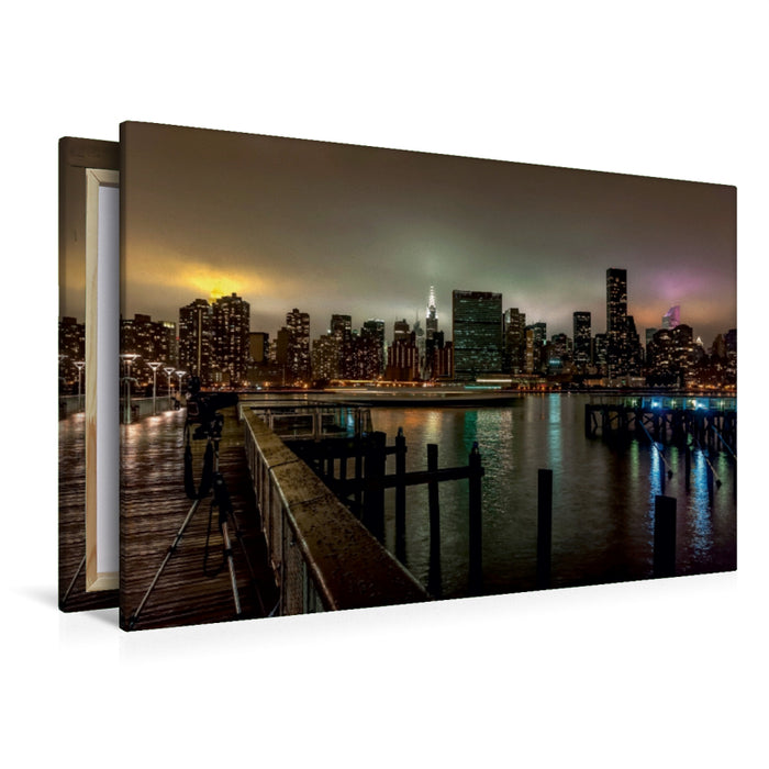 Premium Textil-Leinwand Premium Textil-Leinwand 120 cm x 80 cm quer Skyline New York