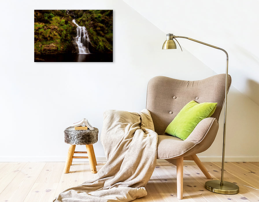 Premium Textil-Leinwand Premium Textil-Leinwand 75 cm x 50 cm quer Assarankagh Wasserfall