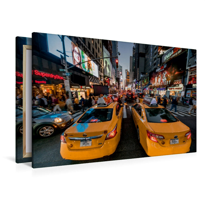 Premium Textil-Leinwand Premium Textil-Leinwand 120 cm x 80 cm quer New York   7th Avenue