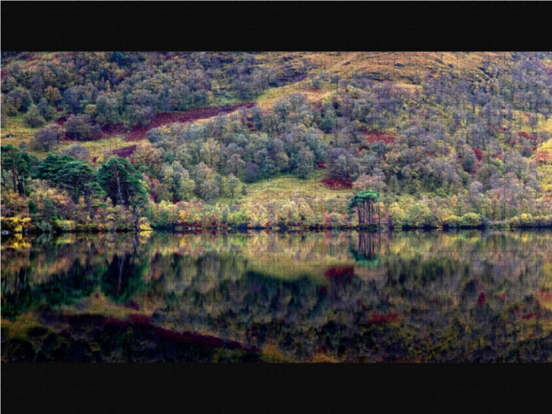Zauberhafte Panorama Aufnahme von Loch Eilt, Glenfinnan, Schottland - CALVENDO Foto-Puzzle - calvendoverlag 29.99