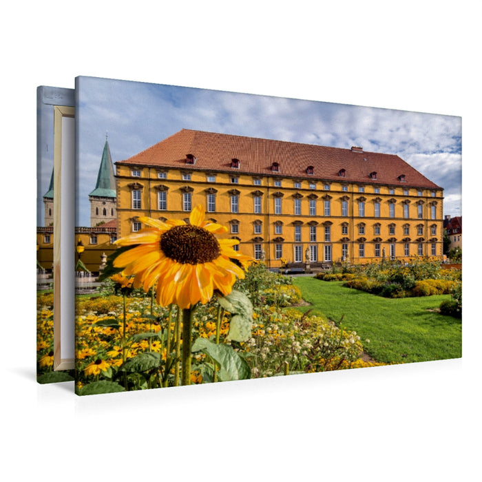 Premium Textil-Leinwand Premium Textil-Leinwand 120 cm x 80 cm quer Schloss Osnabrück