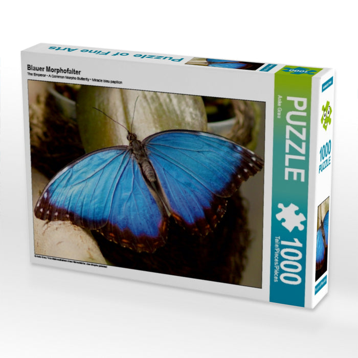 Blauer Morphofalter - CALVENDO Foto-Puzzle - calvendoverlag 29.99