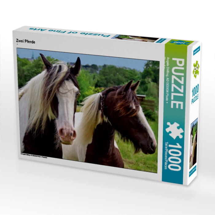 Zwei Pferde - CALVENDO Foto-Puzzle - calvendoverlag 29.99