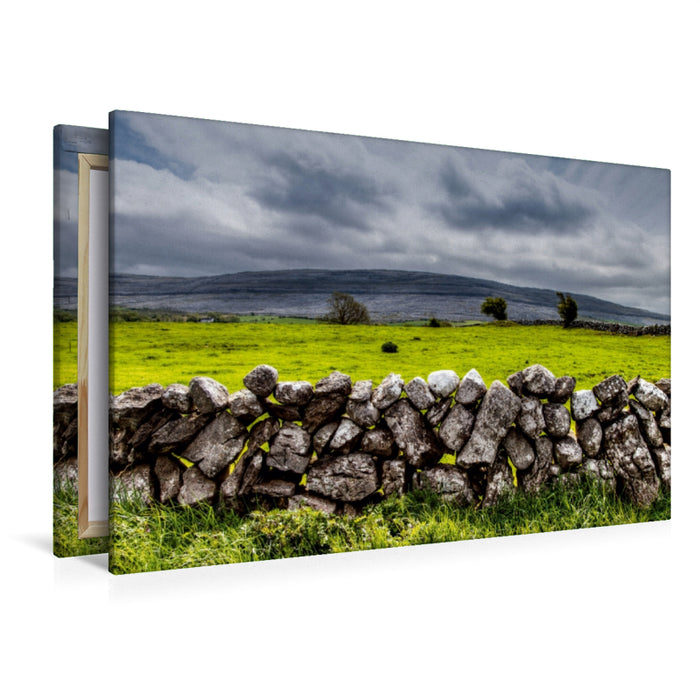 Toile textile haut de gamme Toile textile haut de gamme 120 cm x 80 cm paysage Dans le Burren 