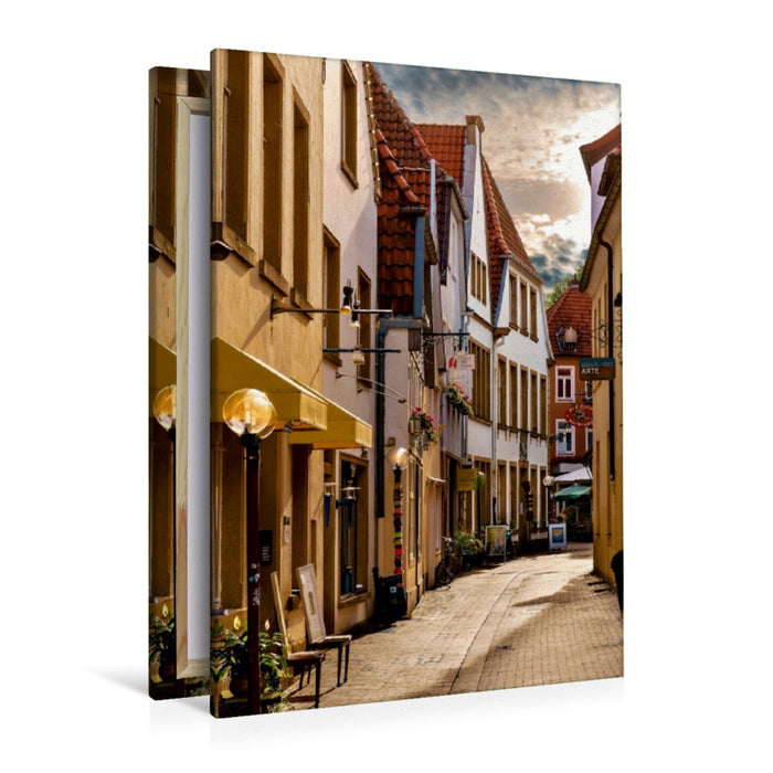 Premium Textil-Leinwand Premium Textil-Leinwand 80 cm x 120 cm  hoch Altstadt Osnabrück