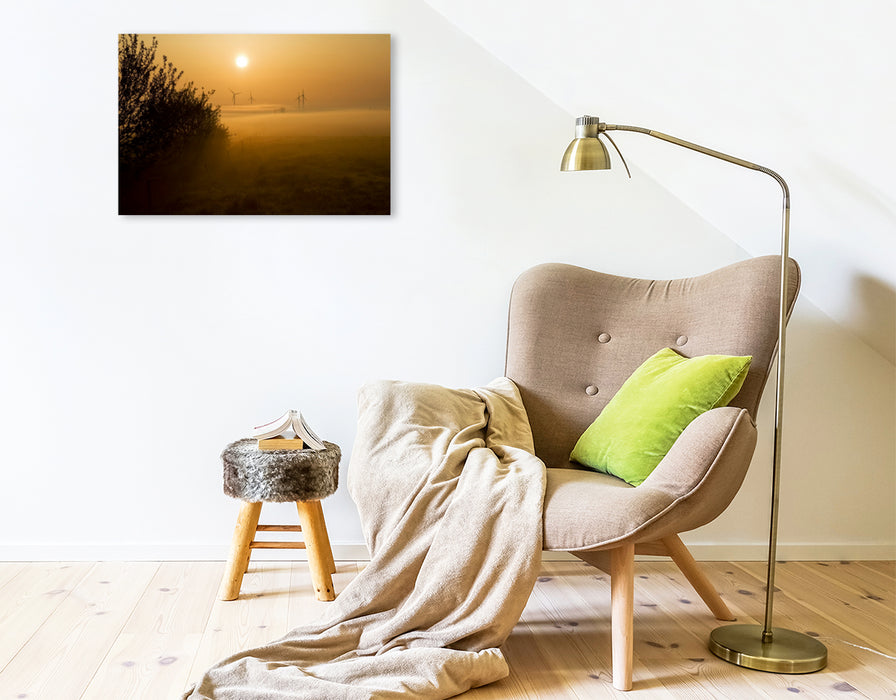 Premium Textil-Leinwand Premium Textil-Leinwand 75 cm x 50 cm quer Ein Motiv aus dem Kalender Rheiderland, Fotos un Sprökjes up plattdütsch (Teil2)