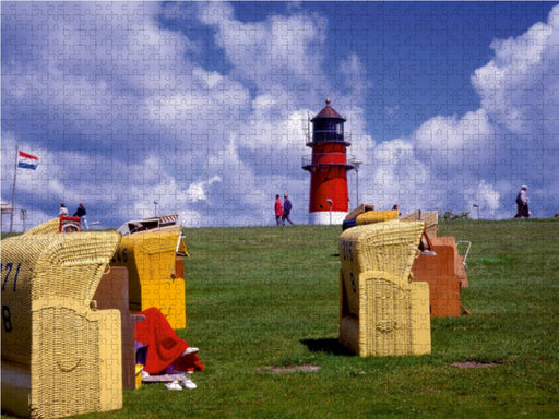 Leuchturm am Strand, Büsum - CALVENDO Foto-Puzzle - calvendoverlag 29.99