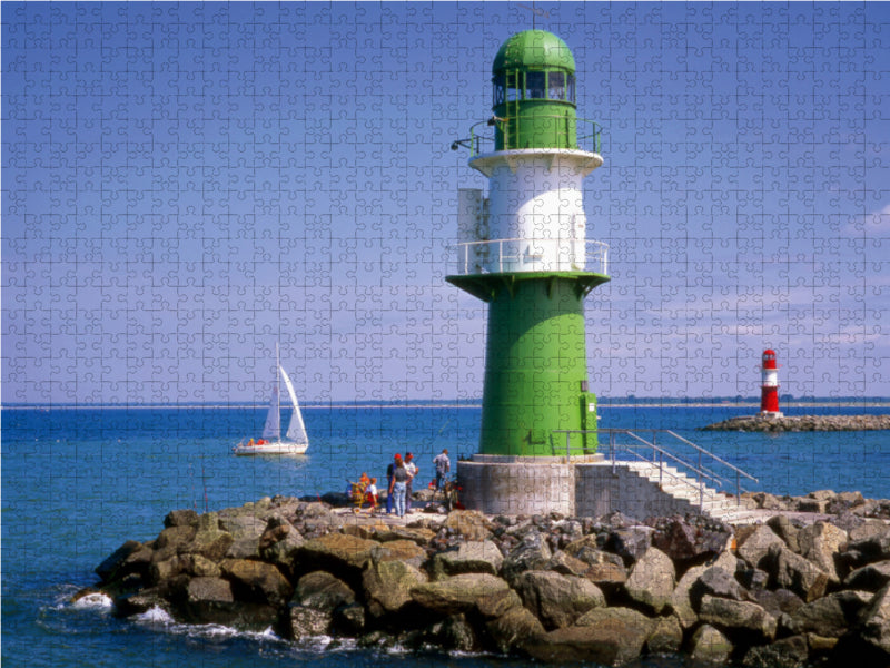 Leuchtturm Warnemünde - CALVENDO Foto-Puzzle - calvendoverlag 29.99