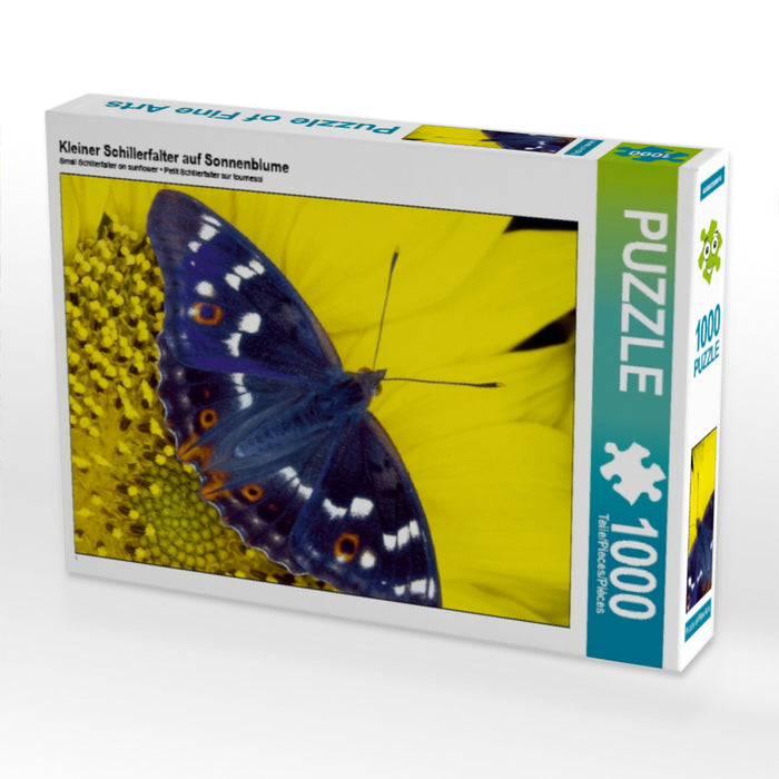 Kleiner Schillerfalter auf Sonnenblume - CALVENDO Foto-Puzzle - calvendoverlag 29.99