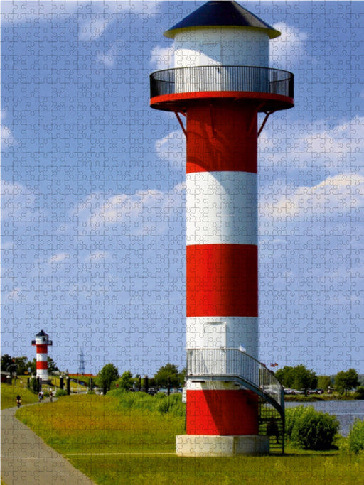 Leuchtturm Elbe, Altes Land - CALVENDO Foto-Puzzle - calvendoverlag 29.99