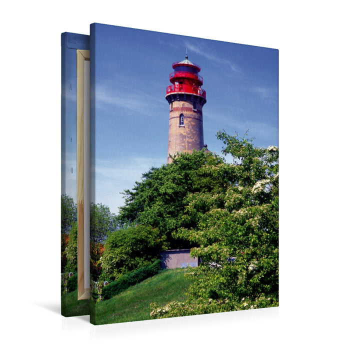 Premium Textil-Leinwand Premium Textil-Leinwand 60 cm x 90 cm hoch Leuchtturm Kap Arkona, Insel Rügen