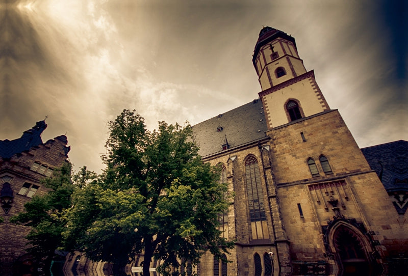 Toile textile haut de gamme Toile textile haut de gamme 120 cm x 80 cm paysage Thomaskirche 