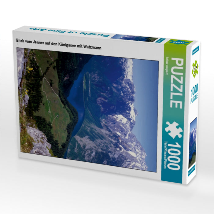 Blick vom Jenner auf den Königssee mit Watzmann - CALVENDO Foto-Puzzle - calvendoverlag 29.99