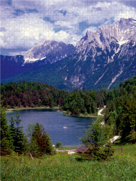 Lautersee am Karwendelgebirge - CALVENDO Foto-Puzzle - calvendoverlag 29.99