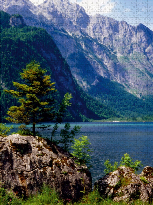 Obersee, umgeben von hohen Bergen - CALVENDO Foto-Puzzle - calvendoverlag 29.99