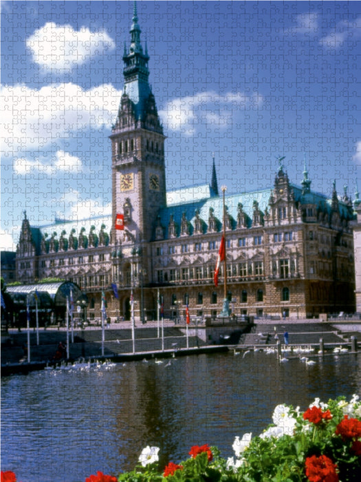 Blick auf das Hamburger Rathaus - CALVENDO Foto-Puzzle - calvendoverlag 29.99