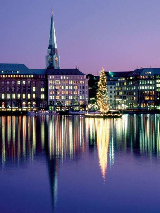 Die Binnenalster zur Weihnachtszeit - CALVENDO Foto-Puzzle - calvendoverlag 29.99