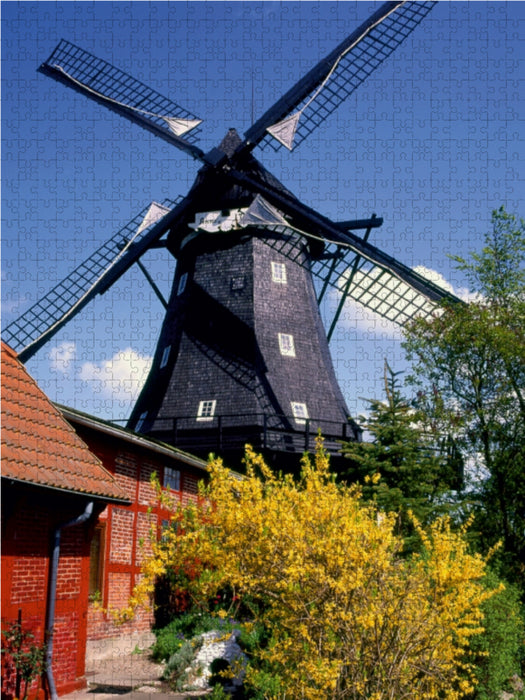 Windmühlen in Norddeutschland - CALVENDO Foto-Puzzle - calvendoverlag 29.99