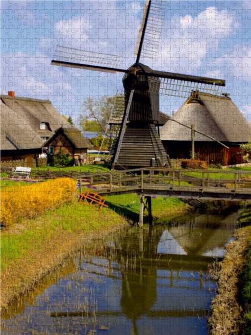 Schöpfwindmühle in Vier- und Marschland - CALVENDO Foto-Puzzle - calvendoverlag 29.99