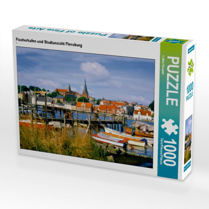 Fischerhafen und Stadtansicht Flensburg - CALVENDO Foto-Puzzle - calvendoverlag 29.99