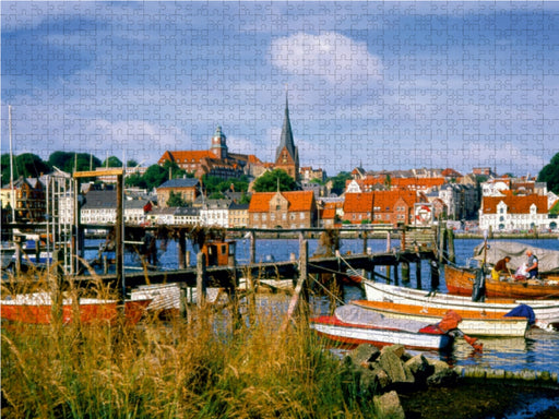 Fischerhafen und Stadtansicht Flensburg - CALVENDO Foto-Puzzle - calvendoverlag 29.99