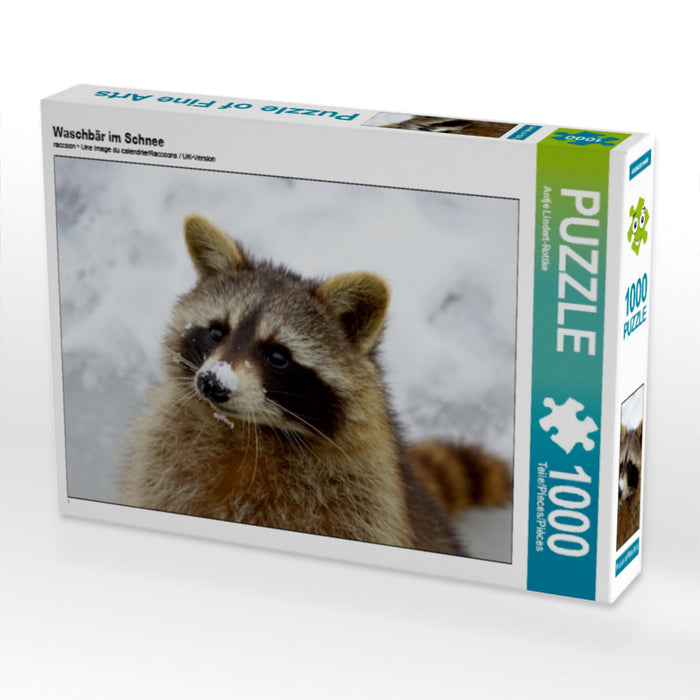 Waschbär im Schnee - CALVENDO Foto-Puzzle - calvendoverlag 29.99