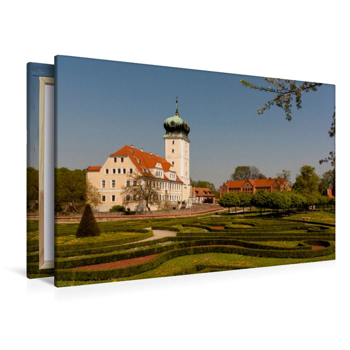 Premium Textil-Leinwand Premium Textil-Leinwand 120 cm x 80 cm quer Schloss in Delitzsch