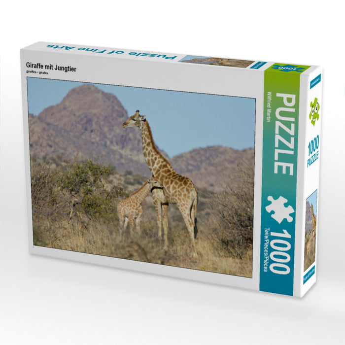 Giraffe mit Jungtier - CALVENDO Foto-Puzzle - calvendoverlag 29.99