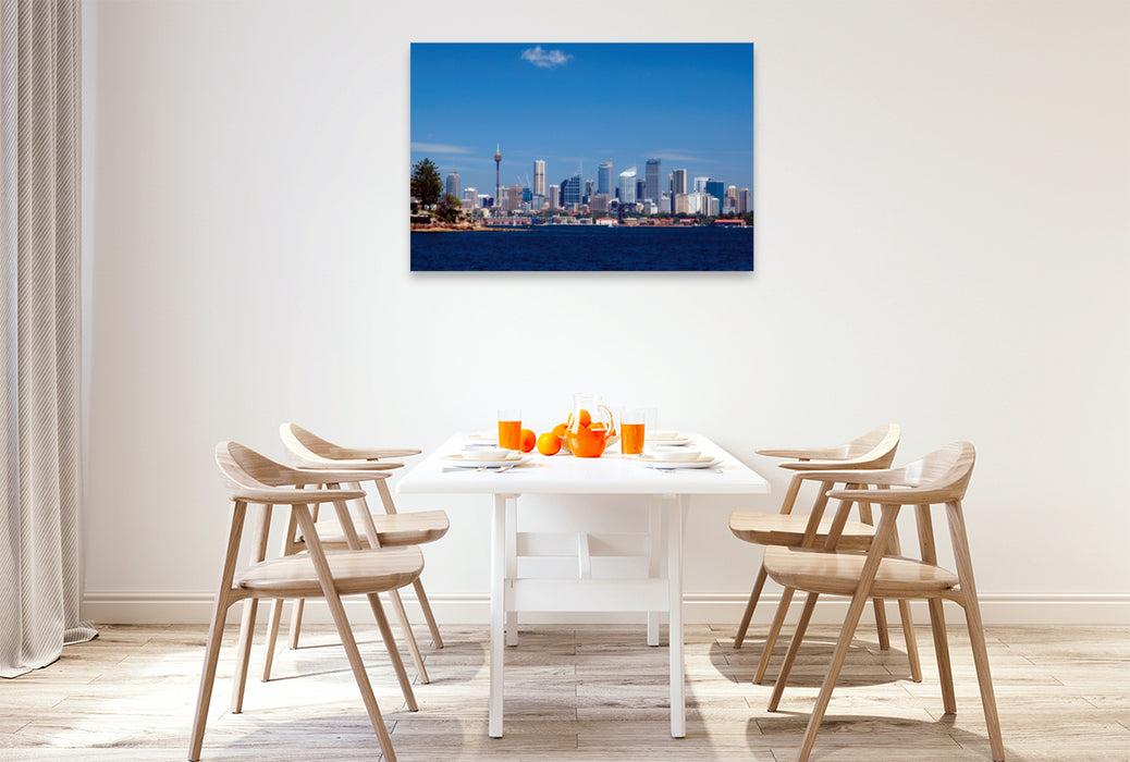 Premium Textil-Leinwand Premium Textil-Leinwand 120 cm x 80 cm quer SYDNEY Skyline