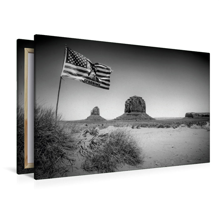 Premium Textil-Leinwand Premium Textil-Leinwand 120 cm x 80 cm quer MONUMENT VALLEY USA