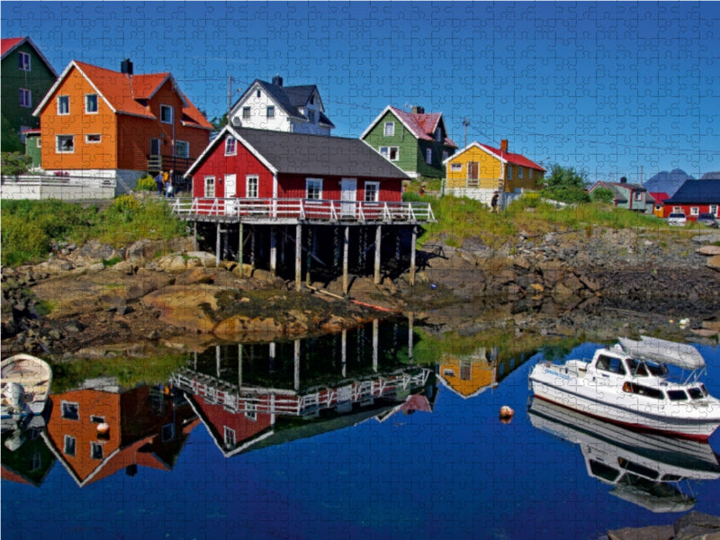 Norwegen: Das Fischereidorf Henningsvaer - CALVENDO Foto-Puzzle - calvendoverlag 29.99