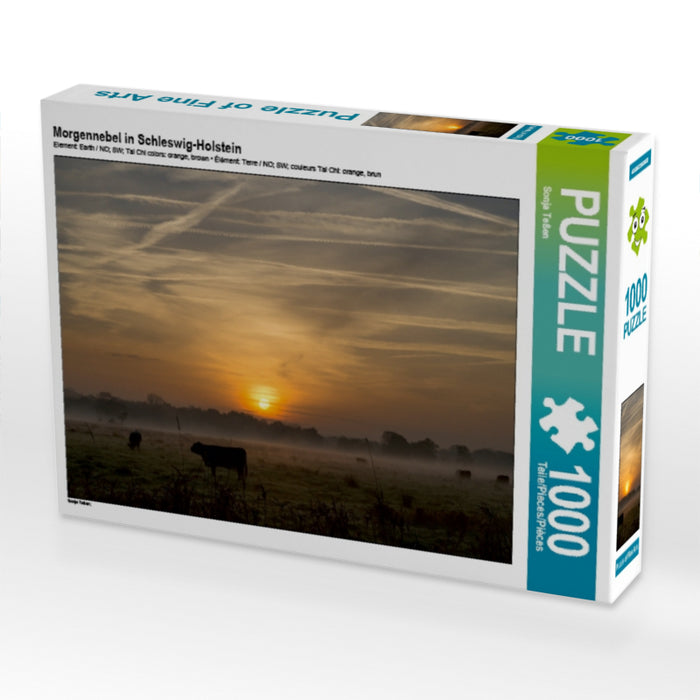 Morgennebel in Schleswig-Holstein - CALVENDO Foto-Puzzle - calvendoverlag 34.99