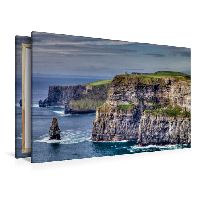 Premium Textil-Leinwand Premium Textil-Leinwand 120 cm x 80 cm quer Cliffs of Moher