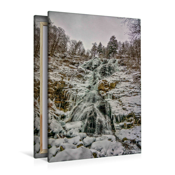 Premium Textil-Leinwand Premium Textil-Leinwand 80 cm x 120 cm  hoch Todtnauer Wasserfall, Südschwarzwald