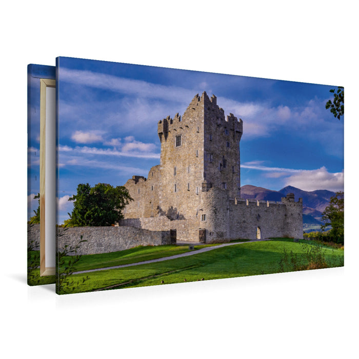 Premium Textil-Leinwand Premium Textil-Leinwand 120 cm x 80 cm quer Ross Castle - Kerry