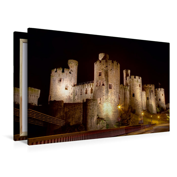 Premium Textil-Leinwand Premium Textil-Leinwand 120 cm x 80 cm quer Conwy Castle