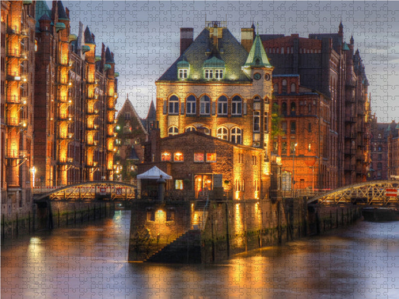 Hamburg - Speicherstadt - CALVENDO Foto-Puzzle - calvendoverlag 29.99