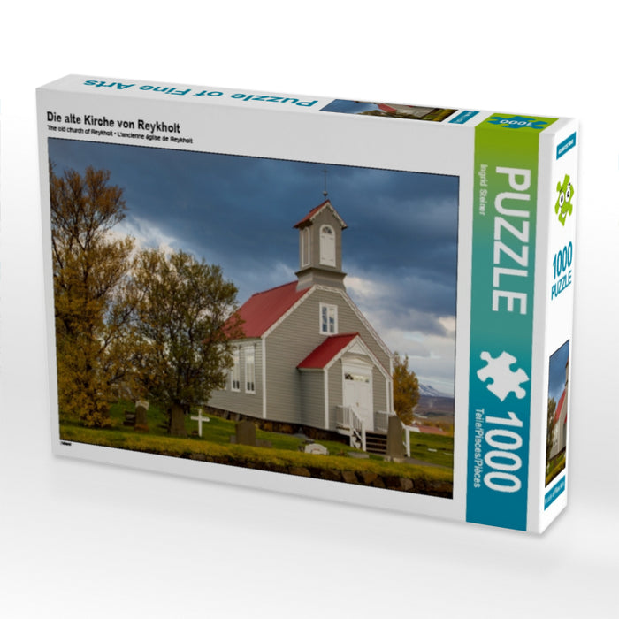 Die alte Kirche von Reykholt - CALVENDO Foto-Puzzle - calvendoverlag 29.99