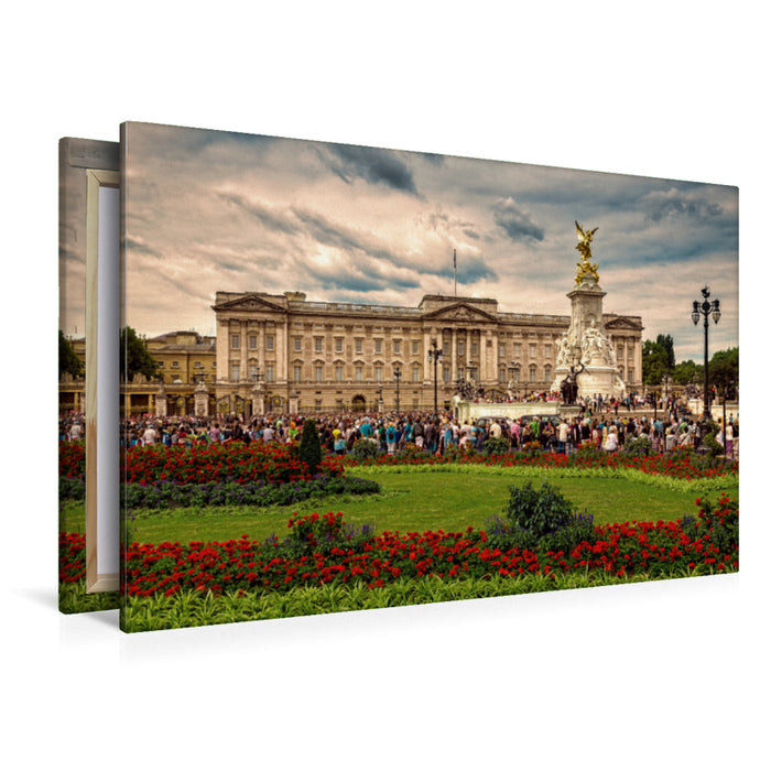 Premium Textil-Leinwand Premium Textil-Leinwand 120 cm x 80 cm quer Buckingham Palace